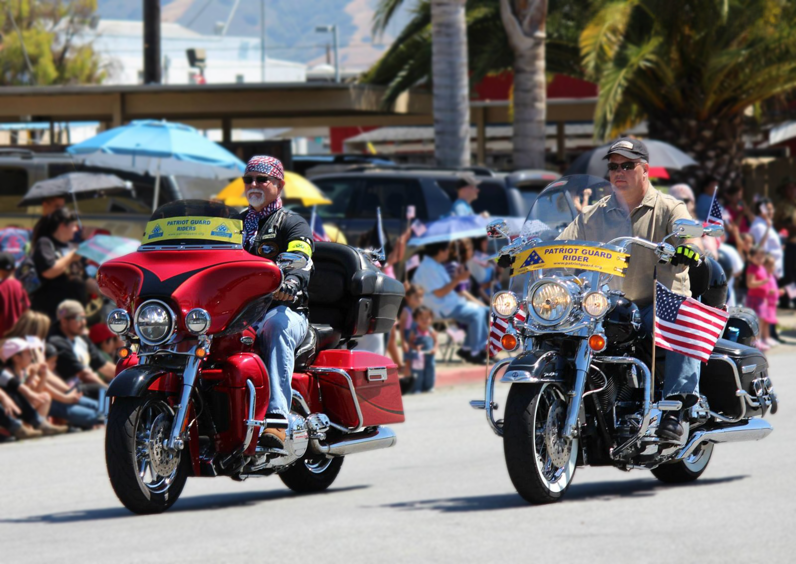 Riders in a community parade